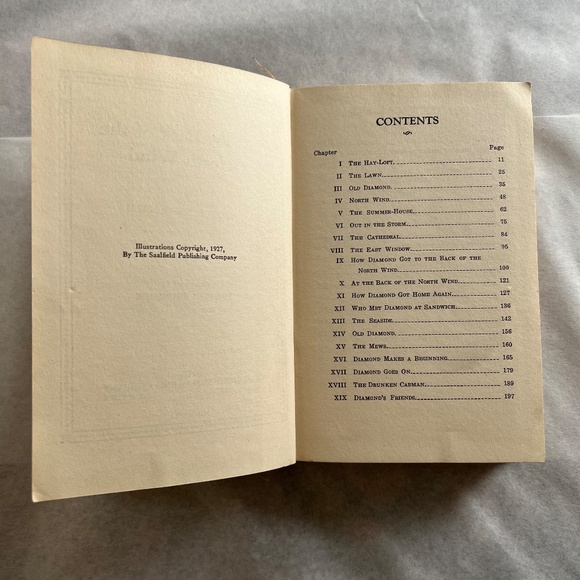 COLLECTORS: 1927 EDITION w/ original binding - At the Back of the North Wind. - Picture 8 of 11